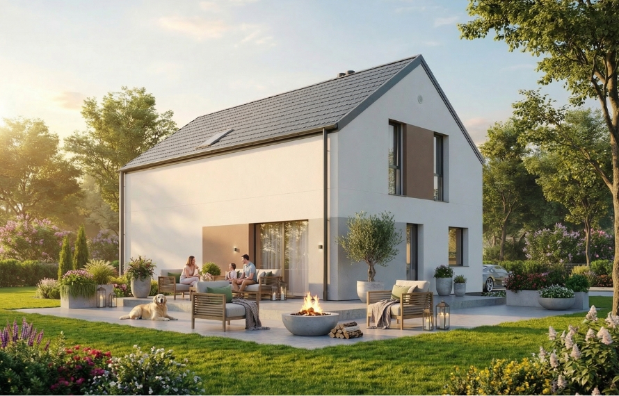 Dom prefabrykowany FastHome 130A - HFX1032