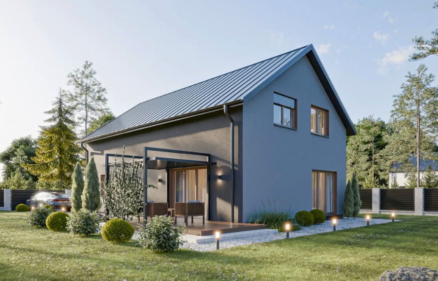 Dom prefabrykowany Stodoła 180A - HFX1027