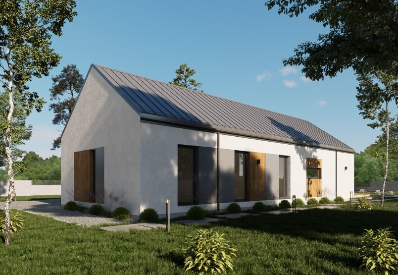 Dom keramzytowy Atrakcyjna Stodoła AS132G - HAK1004