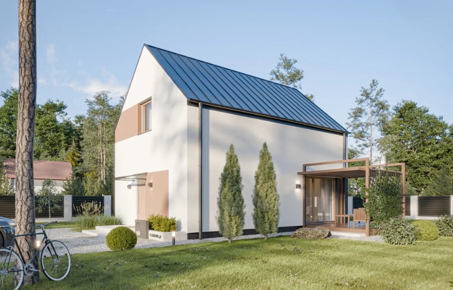 Dom prefabrykowany Piętrowy 95C - HFX1020