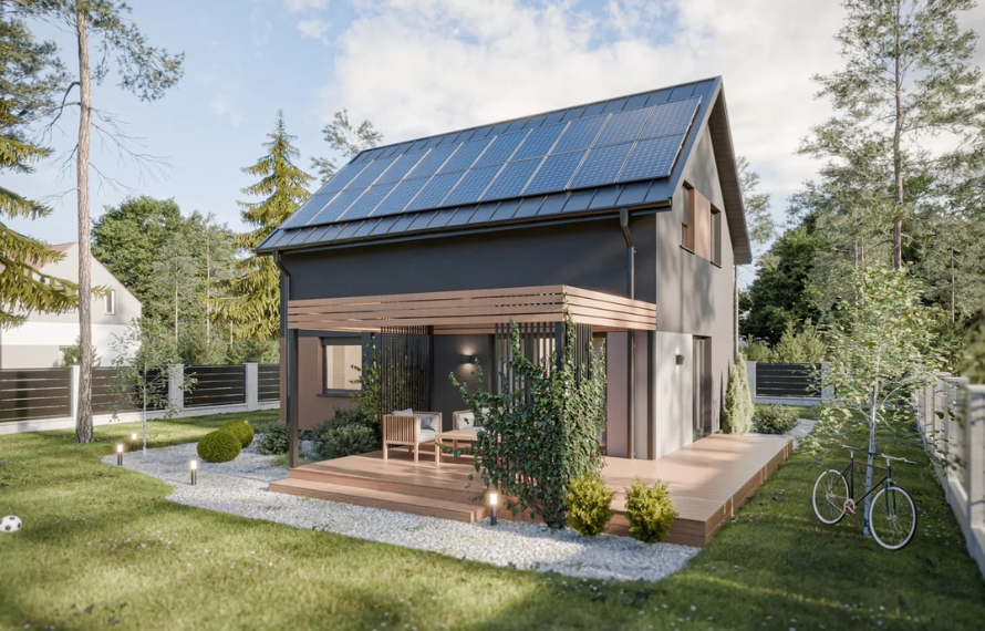 Dom prefabrykowany Piętrowy 95B - HFX1019