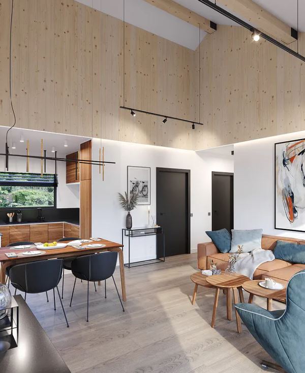 Dom prefabrykowany całoroczny Nowoczesna stodoła - HFS1001