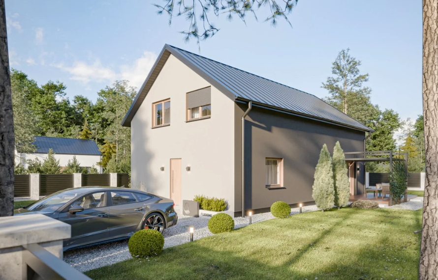 Dom prefabrykowany Stodoła 180A - HFX1027