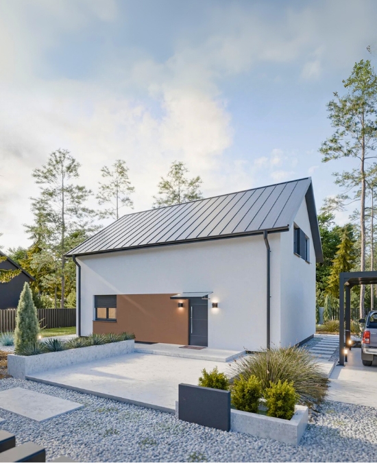 Dom prefabrykowany Stodoła 150C - HFX1026