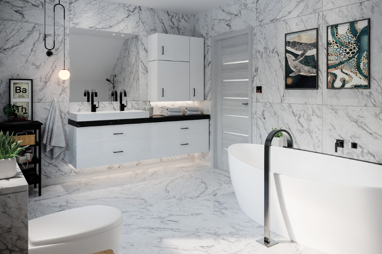 Dom murowany Perła z wiatą garażową - HDD1001