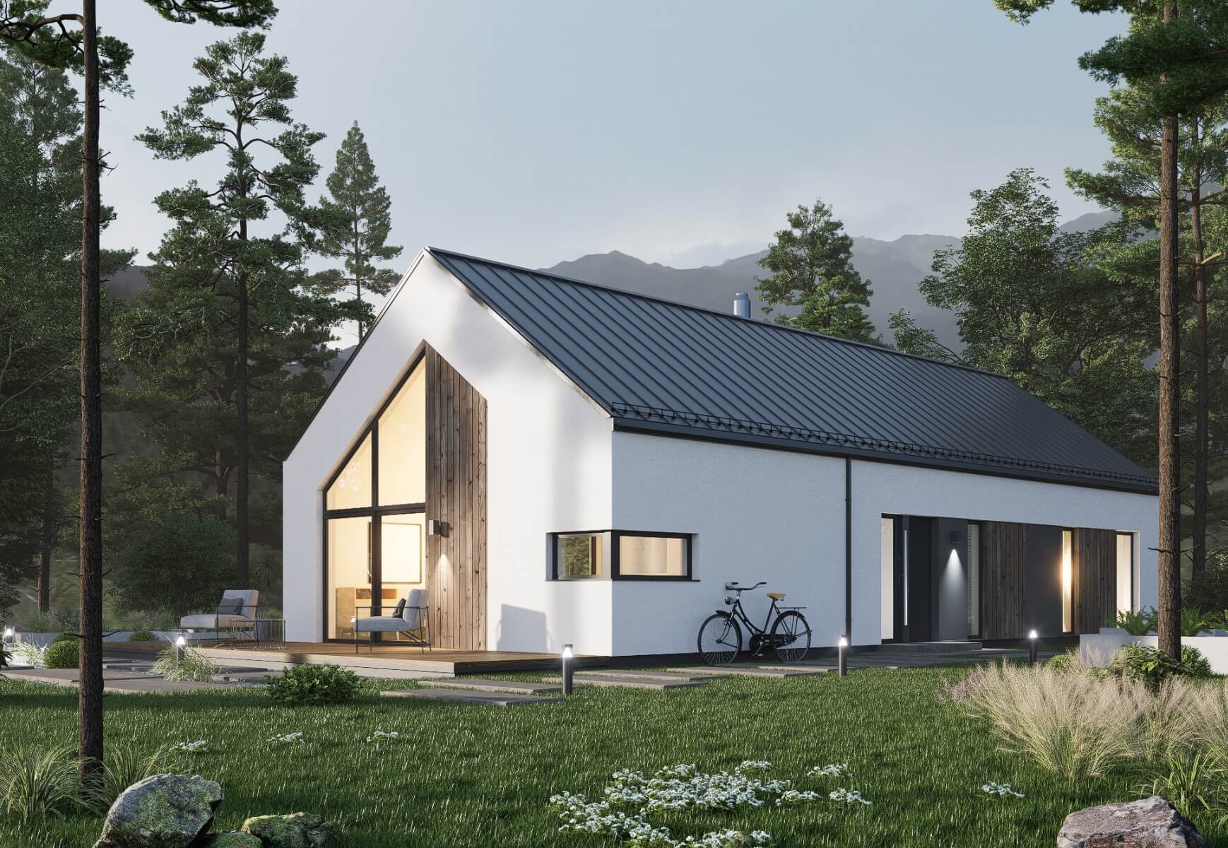 Dom keramzytowy Atrakcyjna Stodoła wariant 2 - HAK1000