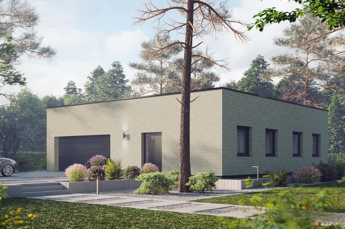 Dom prefabrykowany P.8 - HPK1007