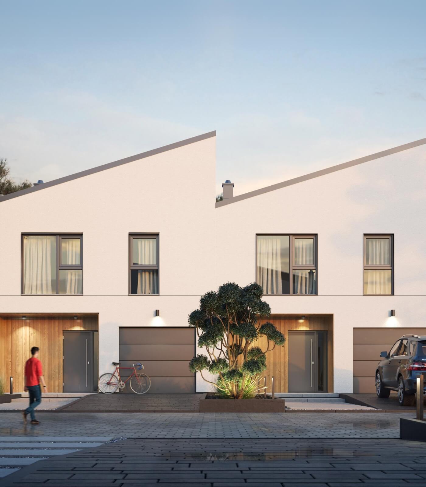 Dom prefabrykowany P.11 bliźniak - HPK1016