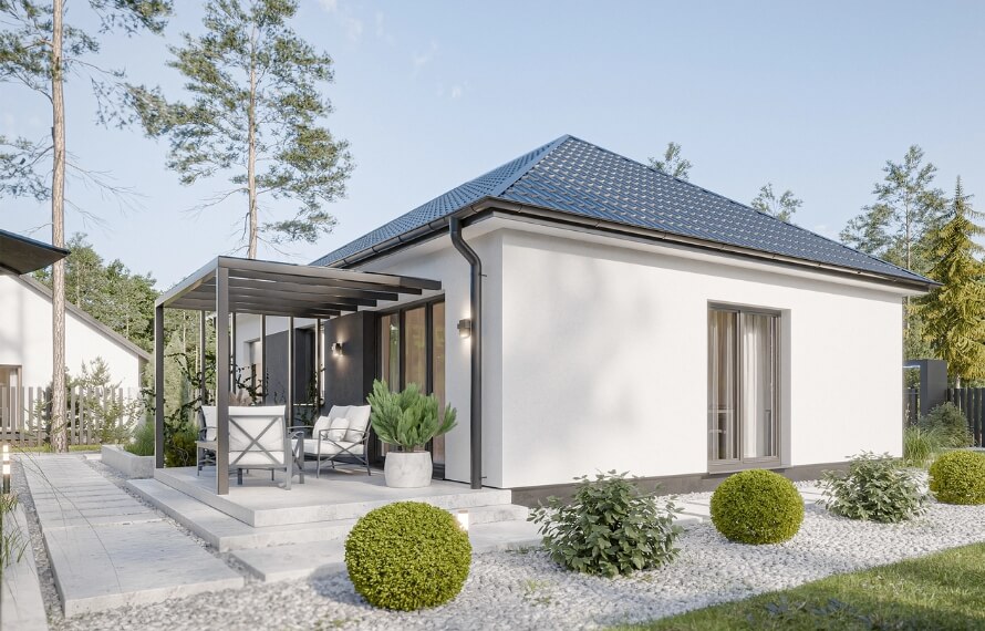 Dom prefabrykowany Parterowy 80A - HFX1003