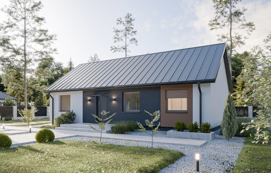 Dom prefabrykowany Parterowy 90C - HFX1007