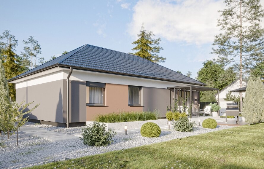 Dom prefabrykowany Parterowy 100B - HFX1010