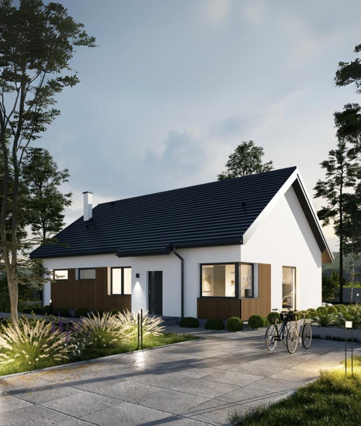 Dom keramzytowy Atrakcyjna Stodoła AS110 - HAK1005