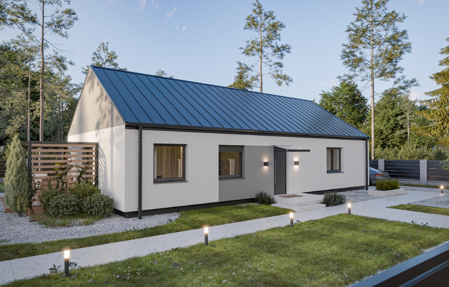 Dom prefabrykowany Parterowy 110C - HFX1014