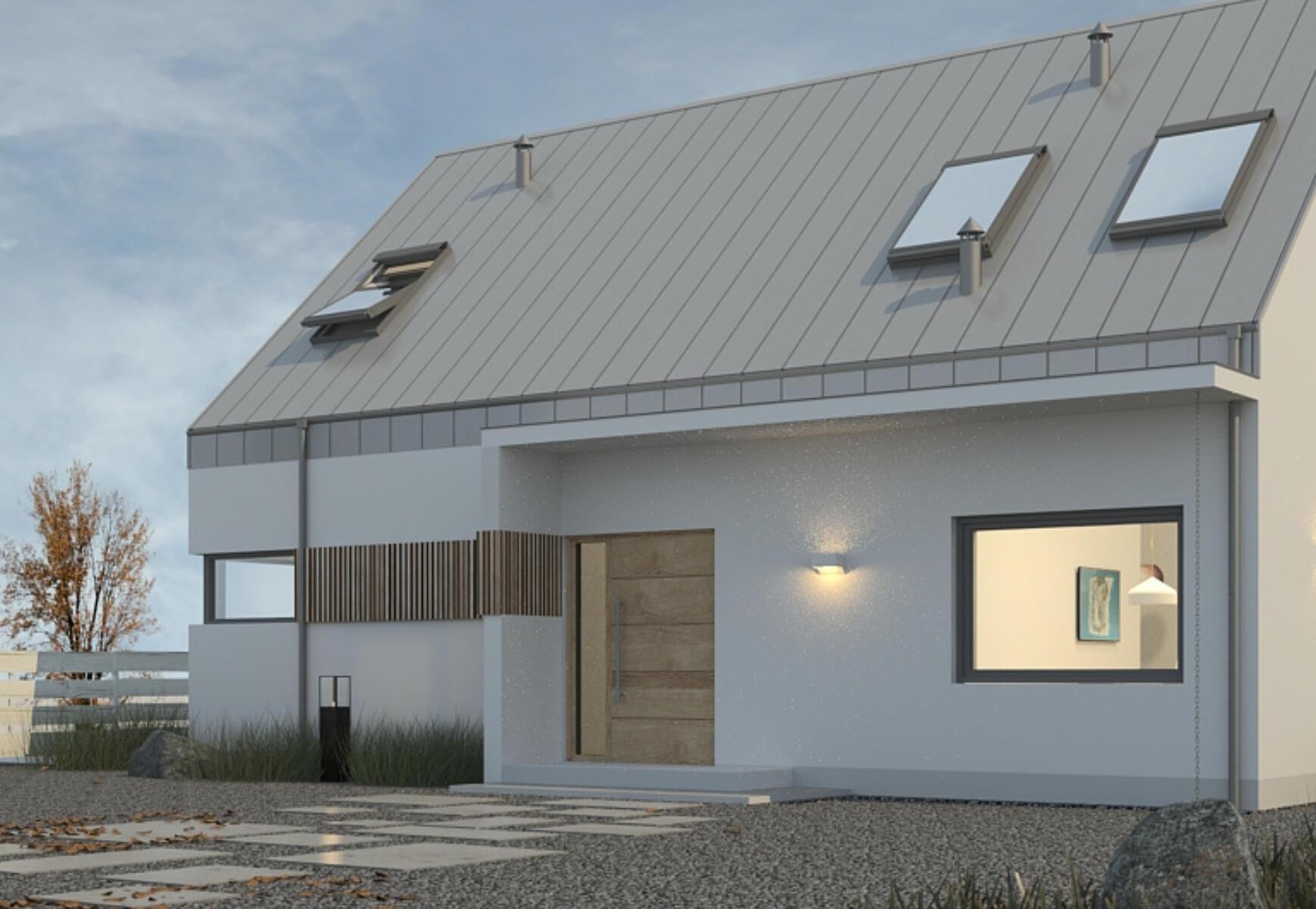 Dom murowany Dom na 10 sposobów wersja nowoczesna - HAD1007