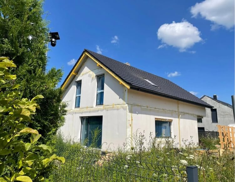 Dom prefabrykowany P.13 z dachem kopertowym bez garażu - HPK1024