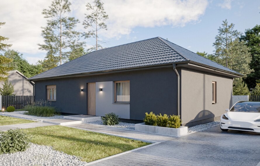 Dom prefabrykowany Parterowy 110A - HFX1009