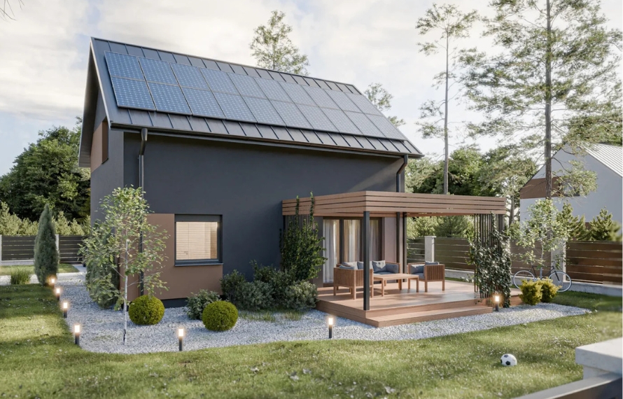 Dom prefabrykowany Piętrowy 95B - HFX1019