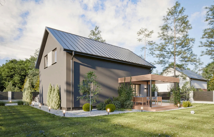 Dom prefabrykowany Stodoła 150B - HFX1025