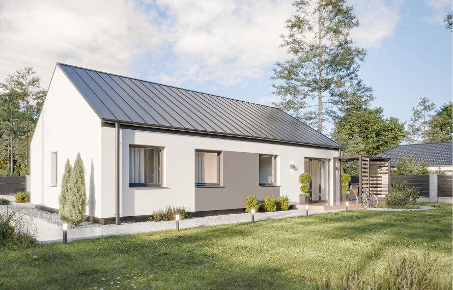 Dom prefabrykowany Parterowy 100E - HFX1012