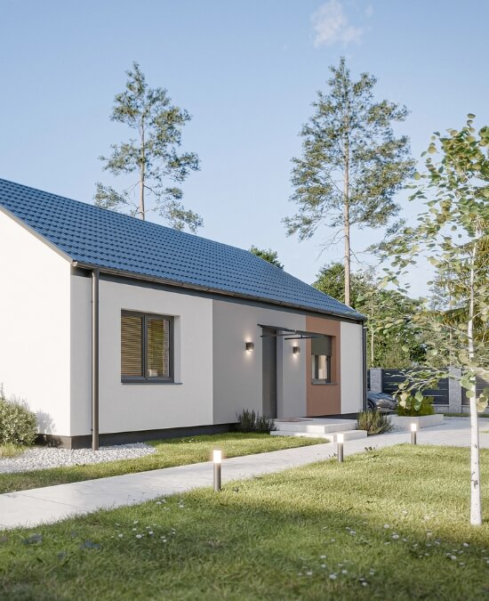 Dom prefabrykowany Parterowy 90D - HFX1008