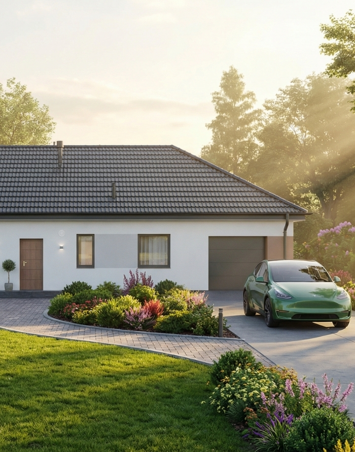 Dom prefabrykowany Parterowy 120A - HFX1047