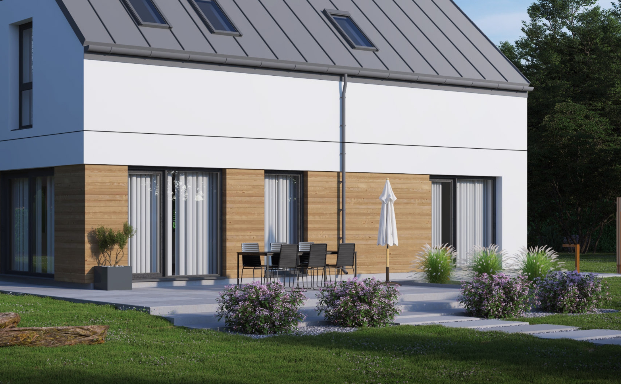 Dom prefabrykowany P.4 bez okapu - HPK1003