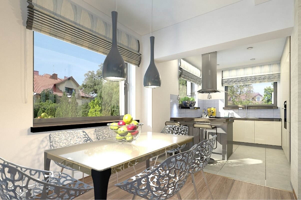 Dom murowany Bursztyn z garażem - HDD1006