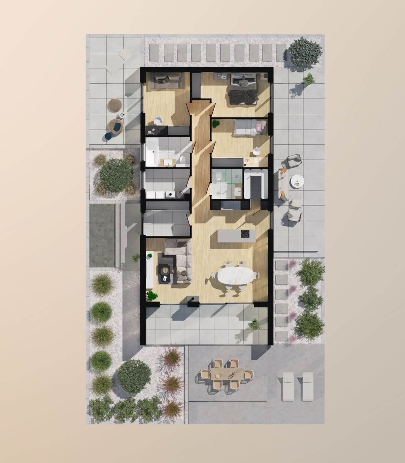 Dom prefabrykowany P.14 - HPK1026