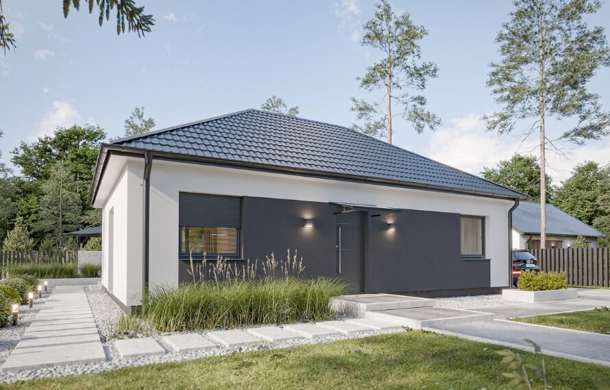 Dom prefabrykowany Parterowy 80A - HFX1003