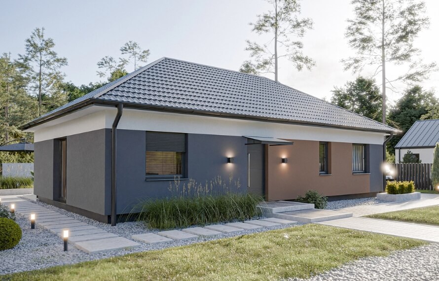 Dom prefabrykowany Parterowy 100B - HFX1010