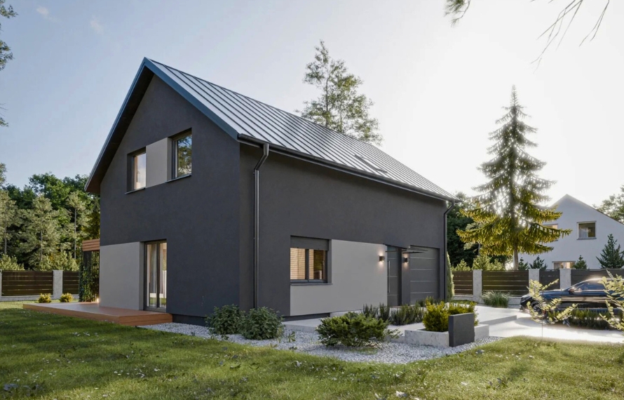 Dom prefabrykowany Stodoła 150B - HFX1025