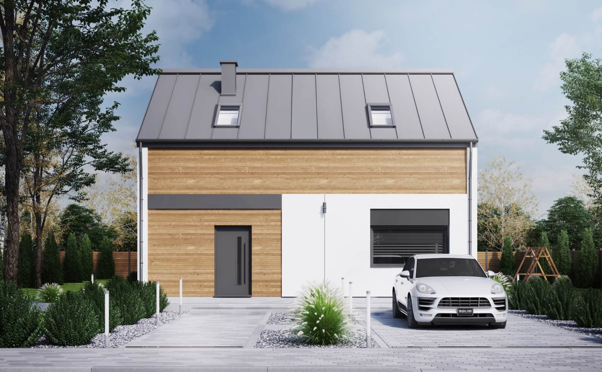 Dom prefabrykowany P.3 bez okapu - HPK1002