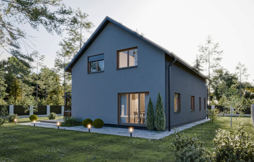 Dom prefabrykowany Stodoła 180A - HFX1027