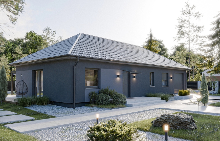 Dom prefabrykowany Parterowy 120B - HFX1016