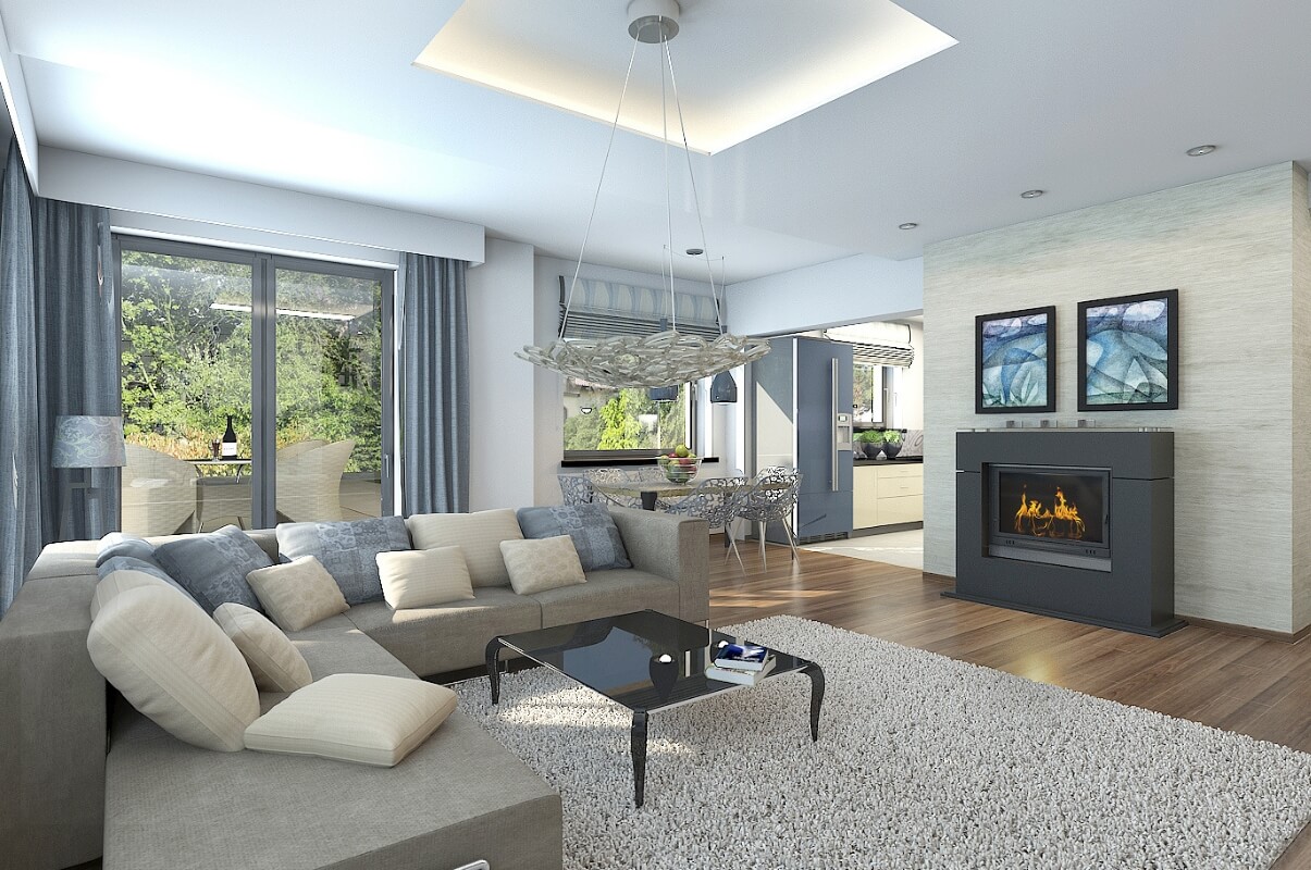 Dom murowany Bursztyn z garażem - HDD1006