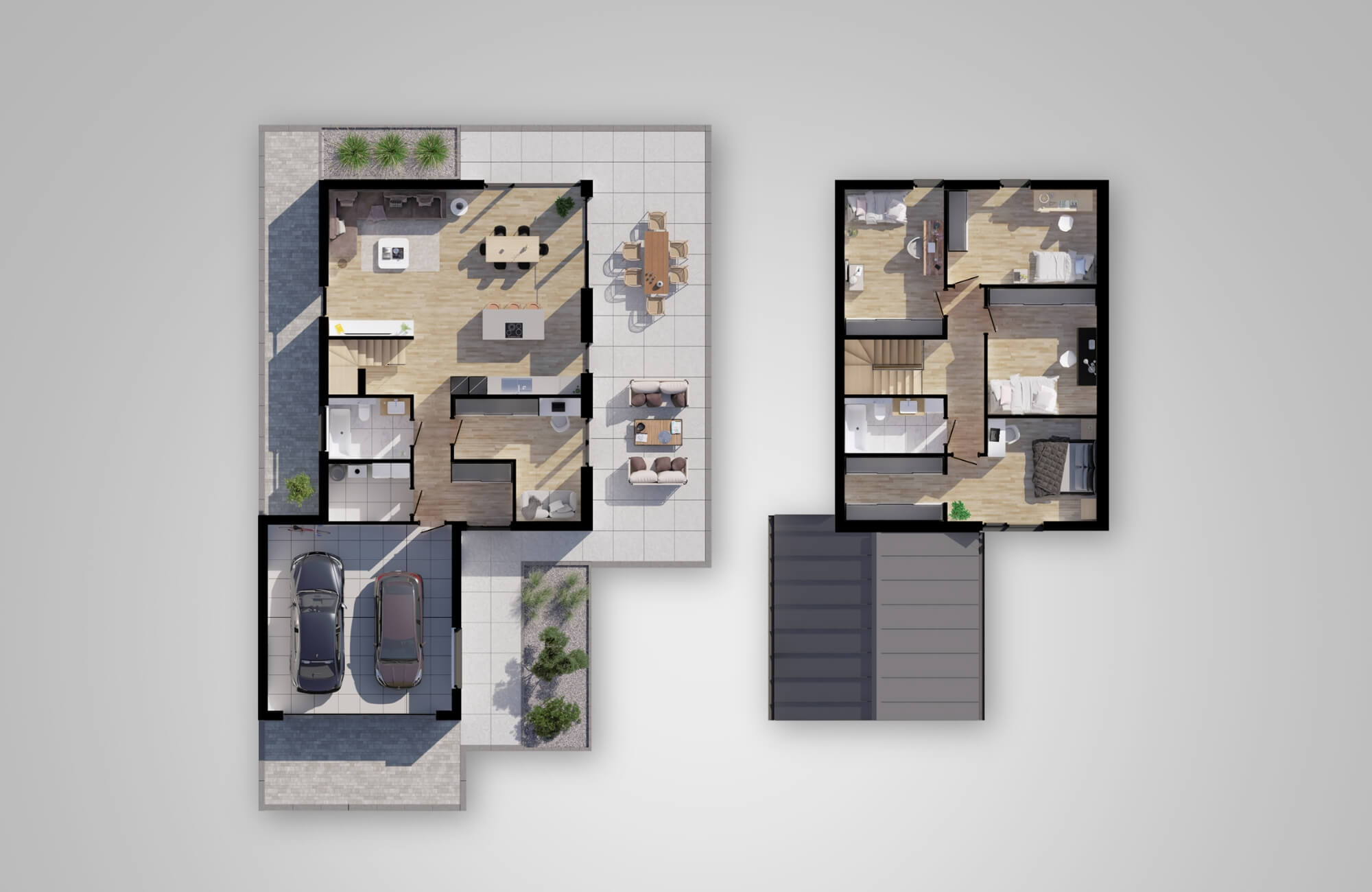 Dom prefabrykowany P.12 bez okapu - HPK1020