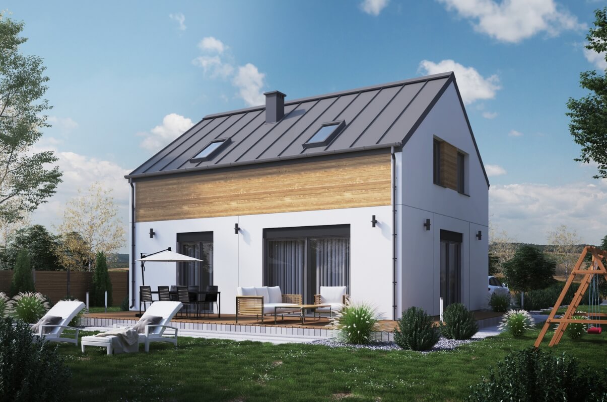 Dom prefabrykowany P.3 bez okapu - HPK1002