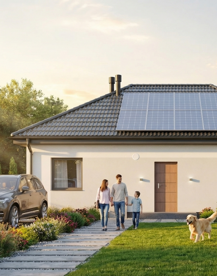 Dom prefabrykowany Parterowy 80A - HFX1041