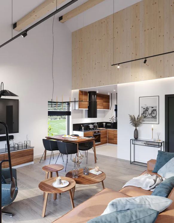 Dom prefabrykowany całoroczny Nowoczesna stodoła - HFS1001