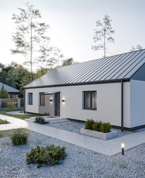 Dom prefabrykowany Parterowy 110C - HFX1014