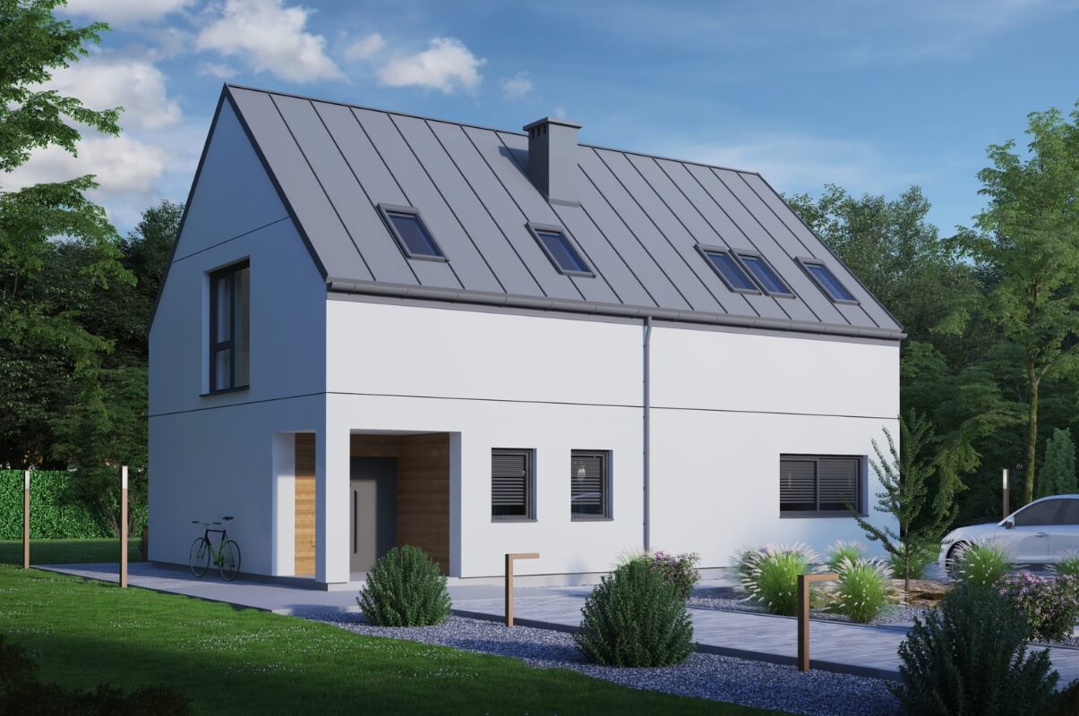 Dom prefabrykowany P.4 bez okapu - HPK1003