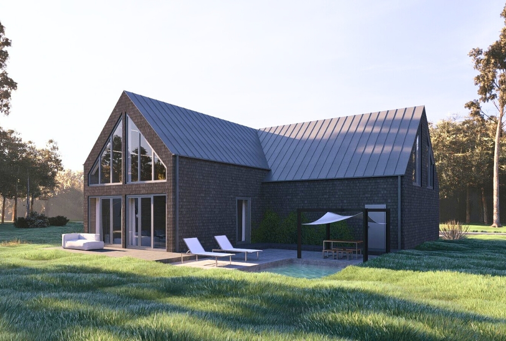 ストレイキャット トレイ DOM DOM Vibe 58 Premium z kominem – drewniany dom typu