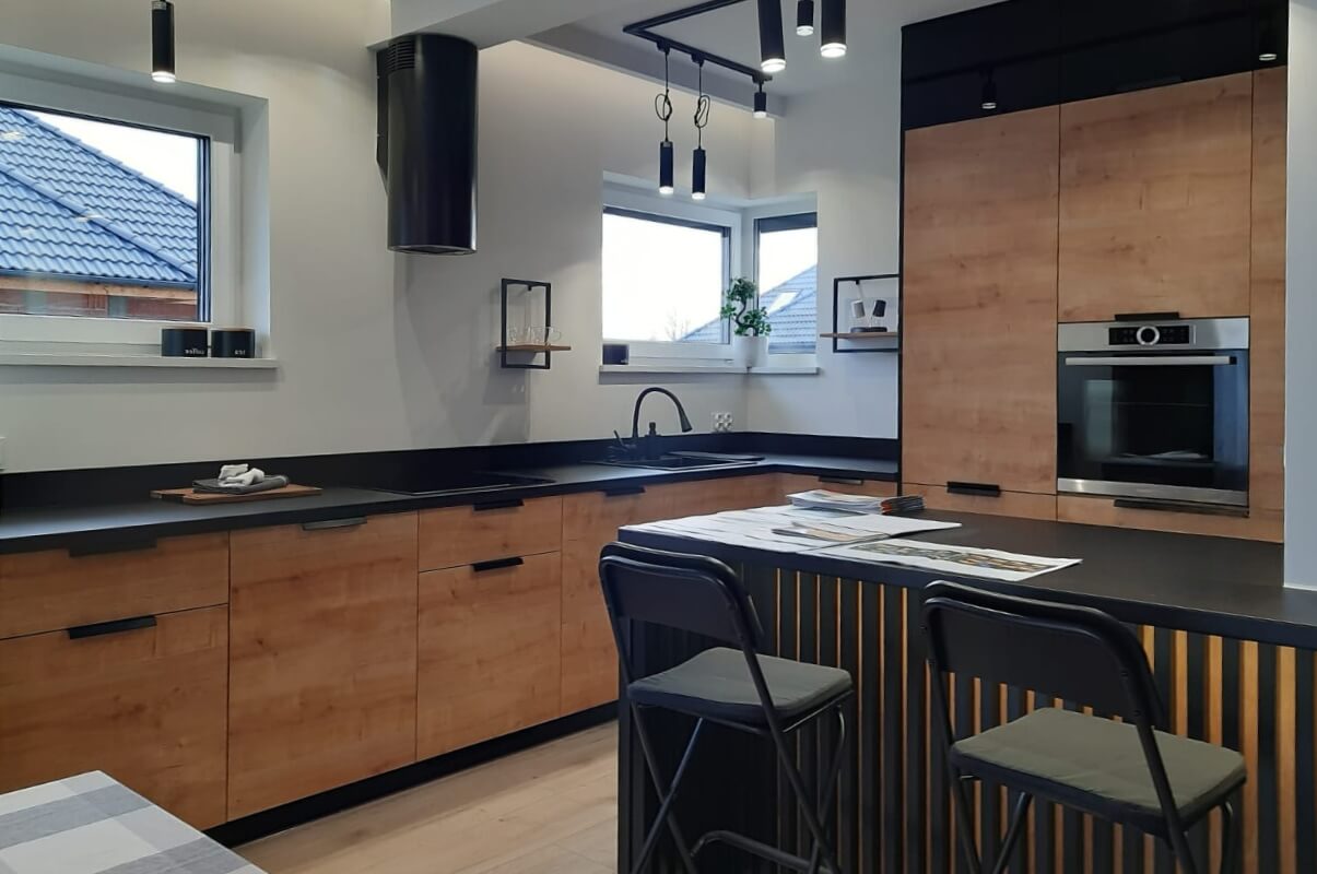 Dom murowany Ametyst z garażem - HDD1005