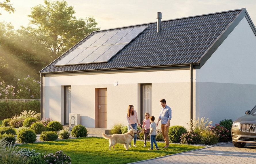 Dom prefabrykowany Parterowy 80B - HFX1042