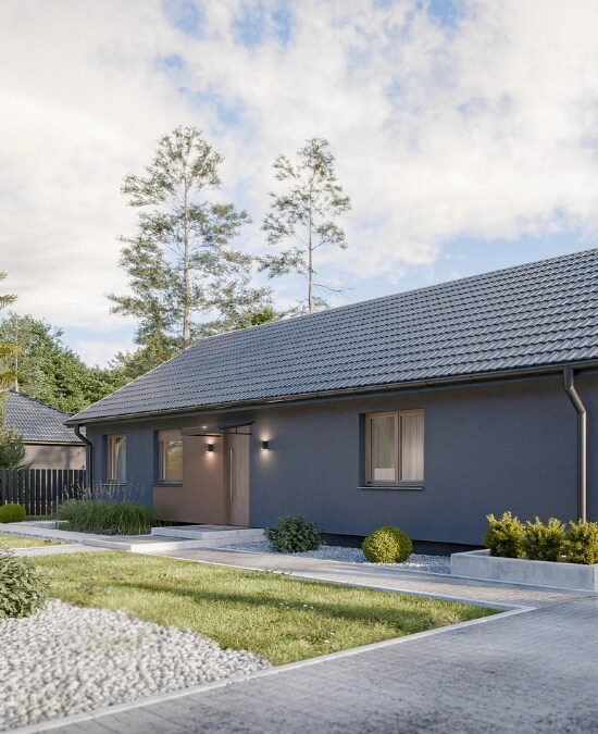 Dom prefabrykowany Parterowy 120A - HFX1015