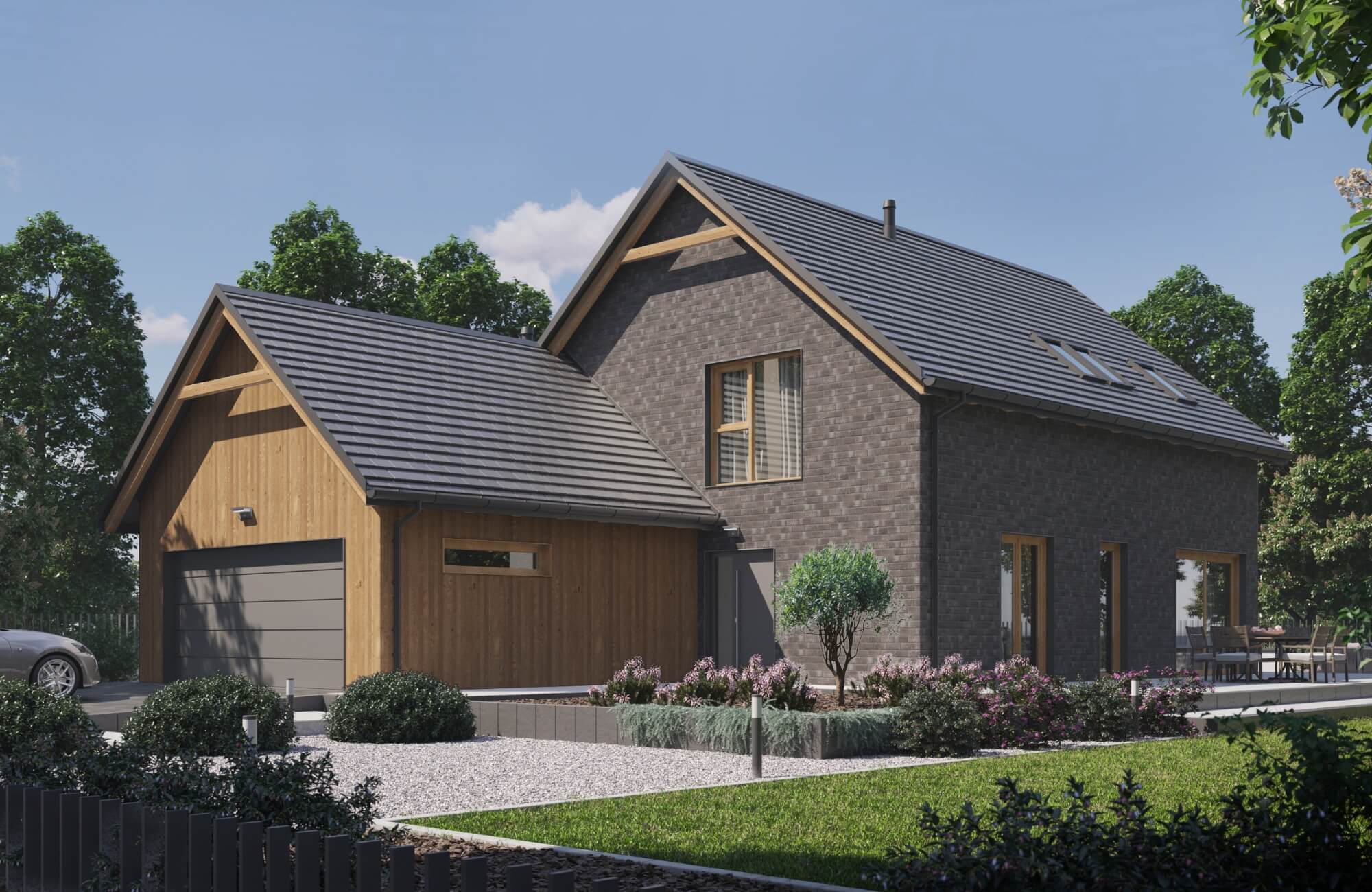 Dom prefabrykowany P.12 bez okapu - HPK1020