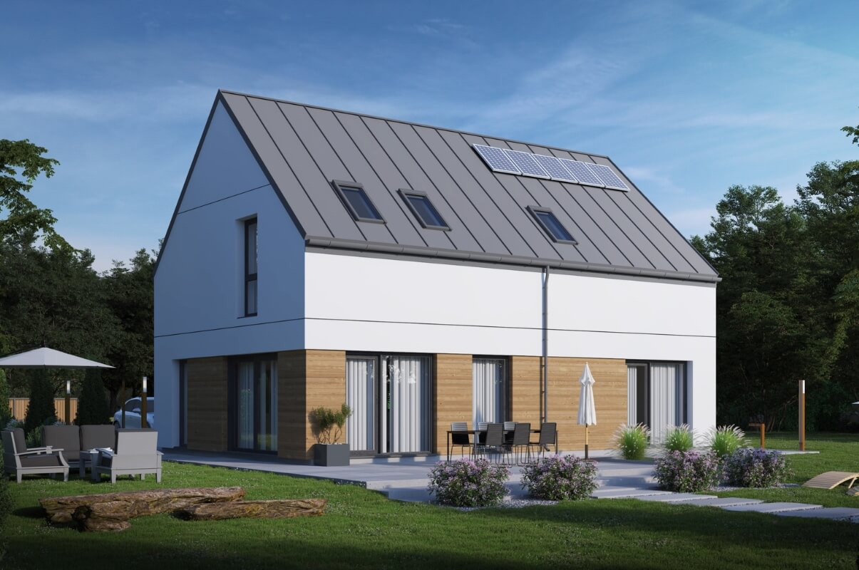 Dom prefabrykowany P.4 bez okapu - HPK1003