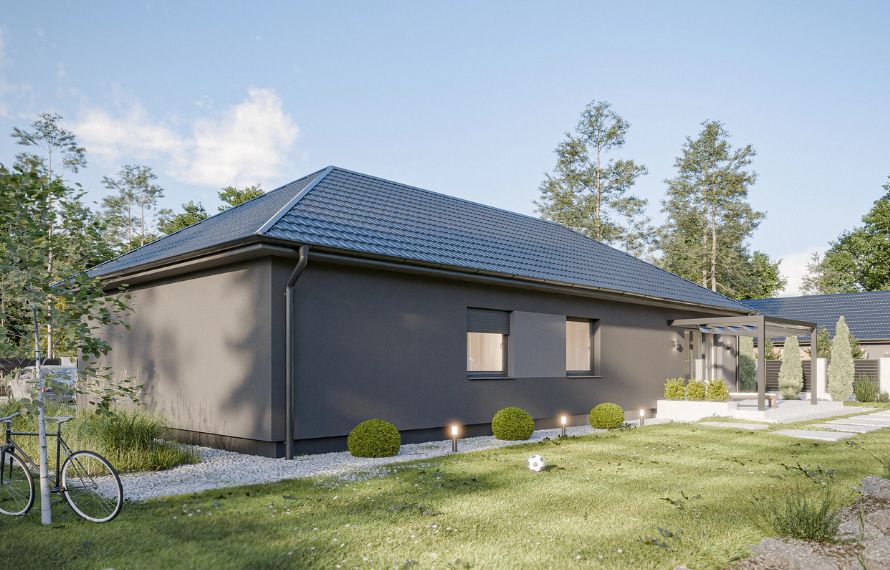 Dom prefabrykowany Parterowy 120B - HFX1016