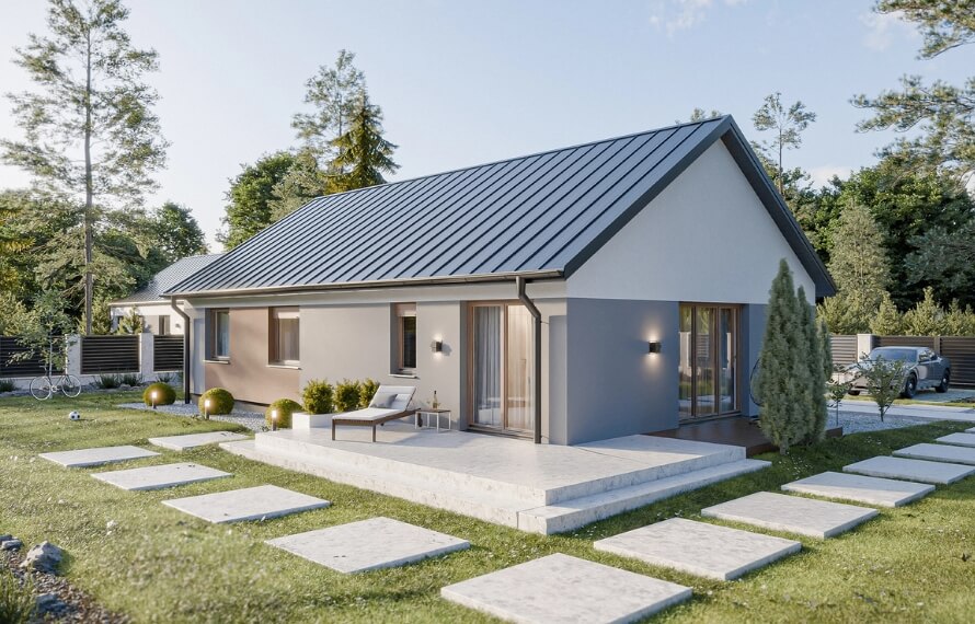 Dom prefabrykowany Parterowy 100D - HFX1011