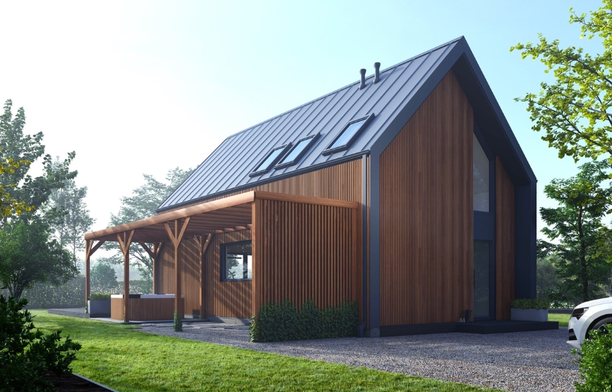 Dom prefabrykowany DH70-2 - HDH1005